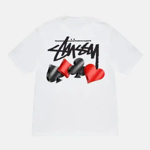 Stussy Poker Card Print T-Shirt · Stussy