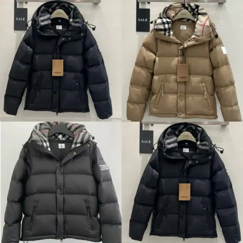 Burberry Check Hooded Puffer Jacket · Burberry