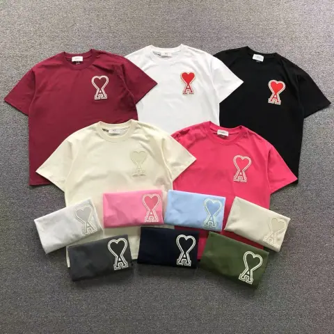 AMI heart A patch T-Shirt · Ami