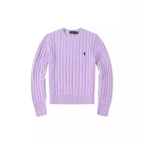 Polo Ralph Lauren Cable-Knit Crewneck Sweater Purple · Ralph Lauren
