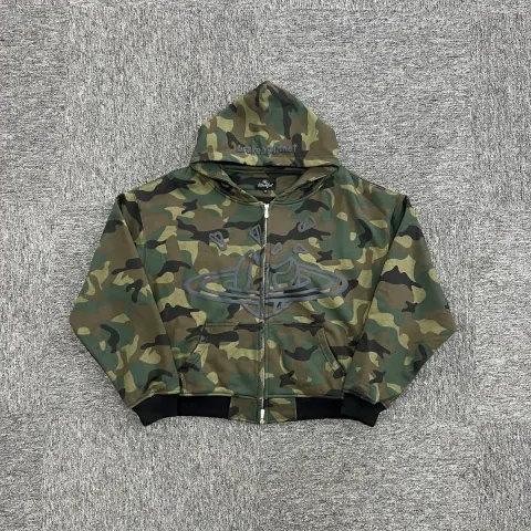 Broken Planet Camo Zip Up Hoodie · Broken Planet