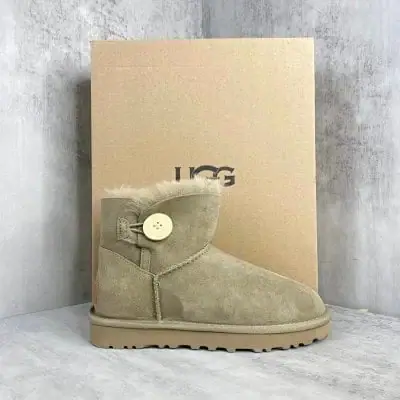 UGG Wooden-Button Short Snow Boots · UGG