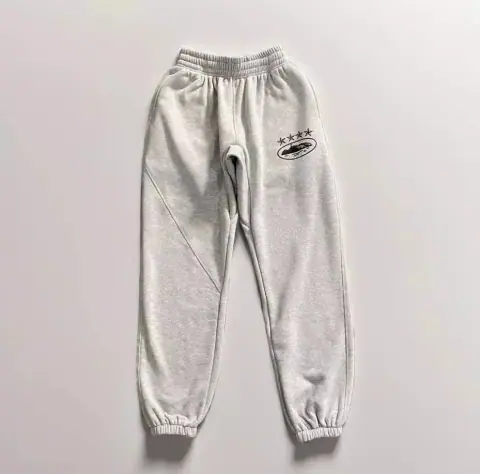 Grey Embroidered Joggers