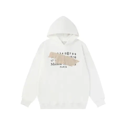 Maison Margiela Classic Numbered Tape Print Hoodie · Maison Margiela