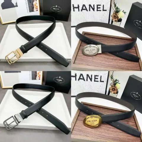 Men Leather Belt in the Prada Style · Prada