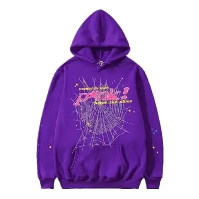 Sp5der Web Hoodie Purple · Sp5der